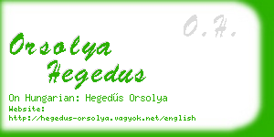 orsolya hegedus business card